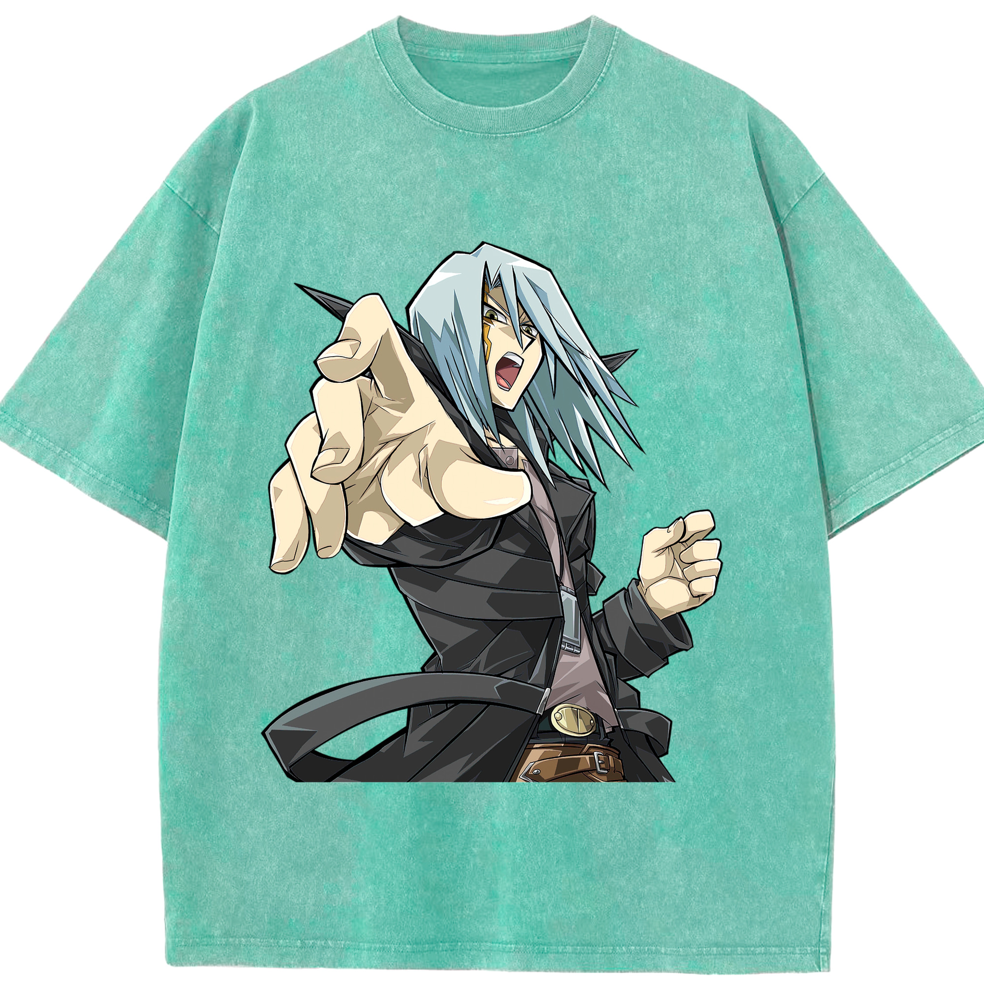 （画像用） 遊☆戯☆王 Yu-Gi-Oh! 綿100% ヴィンテージ風 半袖Tシャツ（フロントプリント）
